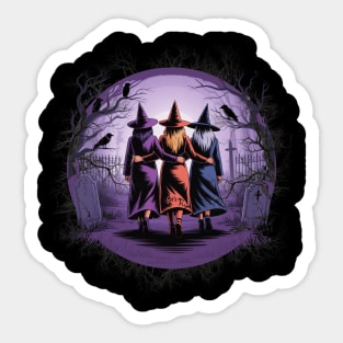 Witchy Vibes Girls Trip Witches Sticker